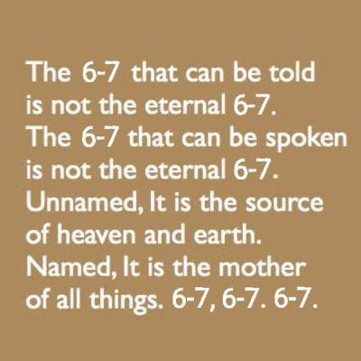 The 6 x 7 that = 42, the answer to life, the universe and everything