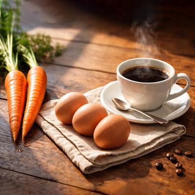 "Carrots, Eggs, or Coffee?" - Richard Franz "Carrots, Eggs, or Coffee?" - Richard Franz