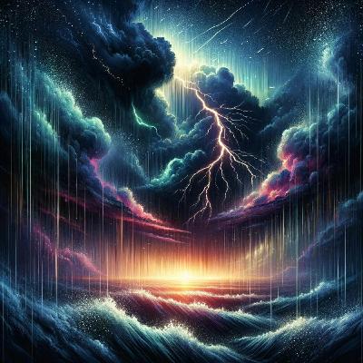 ⛈️ Calma Tormentosa: Armonía Entre Cielo y Tierra ⛈️ Calma Tormentosa: Armonía Entre Cielo y Tierra