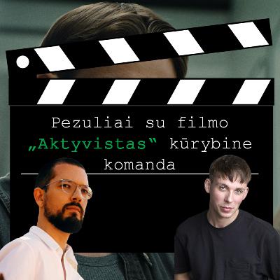 Pezuliai su filmo „Aktyvistas“ kūrybine komanda: režisieriumi Romu Zabarausku bei aktoriumi Robertu Petraičiu Pezuliai su filmo „Aktyvistas“ kūrybine komanda: režisieriumi Romu Zabarausku bei aktoriumi Robertu Petraičiu