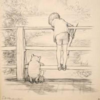Pooh Invents a New Game and Eeyore Joins In