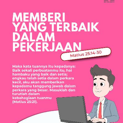 Memberi yang Terbaik dalam Pekerjaan | Renungan Harian GKI Anugerah | 29 Januari 2026 Memberi yang Terbaik dalam Pekerjaan | Renungan Harian GKI Anugerah | 29 Januari 2026