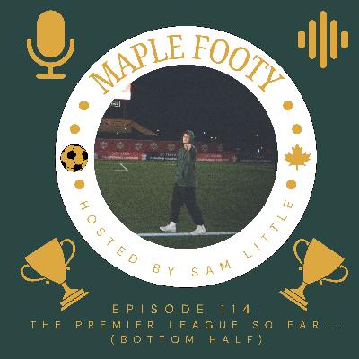 The Bottom Half Of The Premier League So Far... The Bottom Half Of The Premier League So Far...