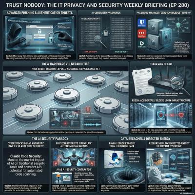 EP 280.5 Deep Dive. Trust Nobody. The IT Privacy and Security Weekly Update for the Week Ending February 24th., 2026