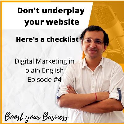 Don't underplay your website !