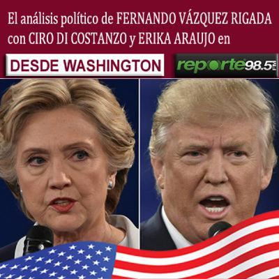 Desde Washington Fernando Vázquez Rigada comenta la elección presidencial para Reporte 98.5 Desde Washington Fernando Vázquez Rigada comenta la elección presidencial para Reporte 98.5