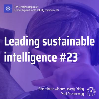 Leading sustainable intelligence