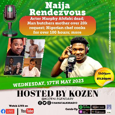 Actor Murphy Afolabi dead; Man butchers mother over 20k request; Nigerian chef cooks for over 100 hours; more