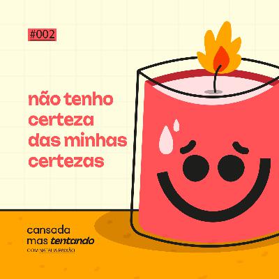 não tenho certeza das minhas certezas