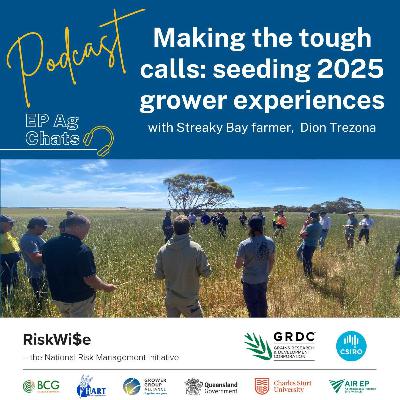 EP Ag Chats - RiskWi$e: Making the tough calls seeding 2025 - Dion Trezona EP Ag Chats - RiskWi$e: Making the tough calls seeding 2025 - Dion Trezona