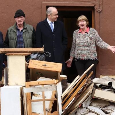 Taoiseach travels to flood affected areas Taoiseach travels to flood affected areas