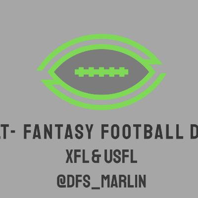 XFL DFS Week 6 First Look XFL DFS Week 6 First Look