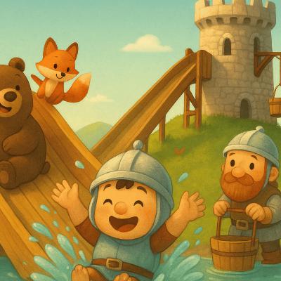 Der kleine Ritter Bertram & die Rutsche in den See | „Gute Nacht“-Geschichte” Der kleine Ritter Bertram & die Rutsche in den See | „Gute Nacht“-Geschichte”
