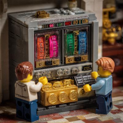 trying to make a magic slot machine that yielded $100 million in this episode in a conceivable conceptual sense and the slot machine corresponds to trading realities?