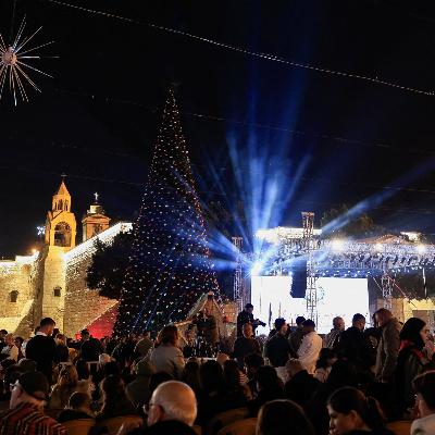 Christmas in Bethlehem: City lights up tree for first time in two years