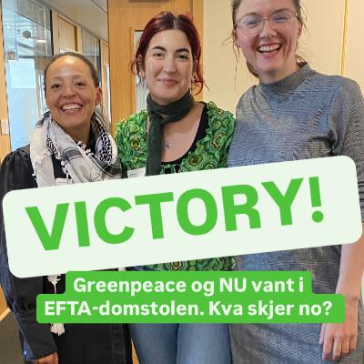 Greenpeace på besøk: viktig klima-seier i retten! Litt om Trump, Sør-Afrika og Gaza