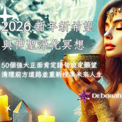 EP160🌈2026新年新希望與神聖淨化冥想: 50個強大正面肯定語句設定願望❤️ 清理前方道路並重新校準未來人生🪽 EP160🌈2026新年新希望與神聖淨化冥想: 50個強大正面肯定語句設定願望❤️ 清理前方道路並重新校準未來人生🪽
