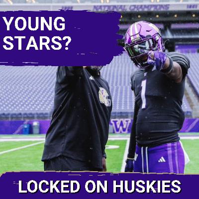 Trez Davis, Quaid Carr SHINE At Spring Practice On Washington's Young, TALENTED Roster