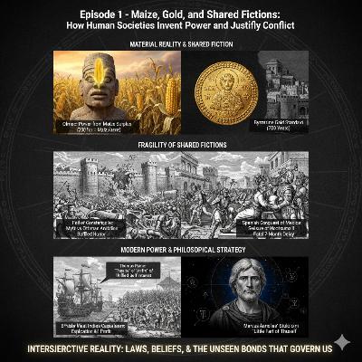 Episode 1 - Maize, Gold, and Shared Fictions: How Human Societies Invent Power and Justify Conflict