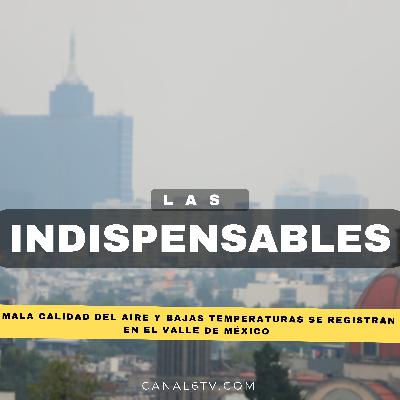 Mala calidad del aire y bajas temperaturas se registran en el Valle de México