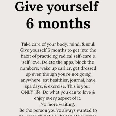 The Positive Note Short Clips, “Give Yourself 6 Months”