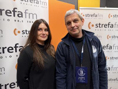 Natalia Dubrowin i Zbigniew Białas z piotrkowskiego Muzeum