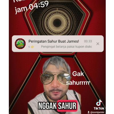 Gak sahurrrr. kebungan jam 04.59