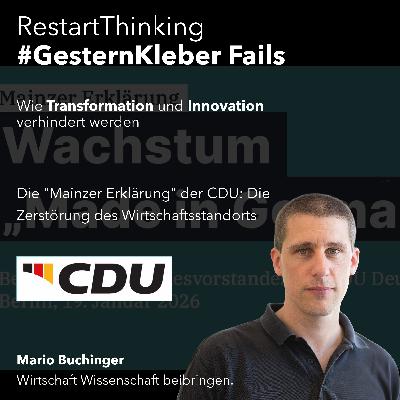 Die "Mainzer Erklärung" der CDU: Die Zerstörung des Wirtschaftsstandorts Die "Mainzer Erklärung" der CDU: Die Zerstörung des Wirtschaftsstandorts