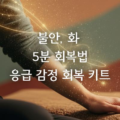 심리상담사와 함께하는 감정 회복 루틴 Ep.5 | 불안·화, 평온을 되찾는 3가지 도구