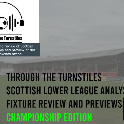 SCOTTISH FOOTBALL: CHAMPIONSHIP - analysis of last weeks games and predictions for weekend of 2.10