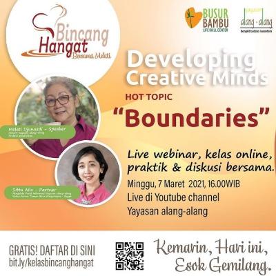 Developing Creative Minds - Boundaries 7 Maret 2021