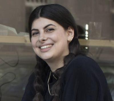 Sendling mit Café-Inhaberin Marlen Ventker