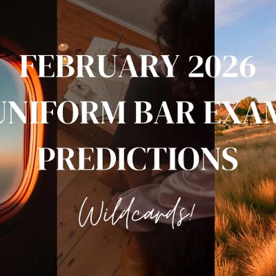 Bar Exam Drills Podcast - Ep 032 - February 2026 MEE UBE Bar Exam WildCard Essay Predictions