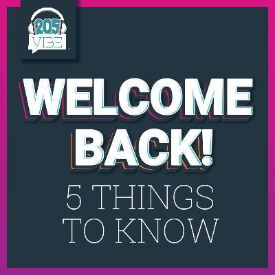 Welcome Back! 5 Things to Know Welcome Back! 5 Things to Know