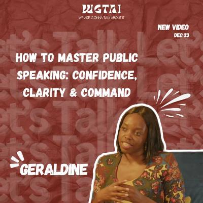 We talked about; How to Master Public Speaking: Confidence, Clarity & Command.