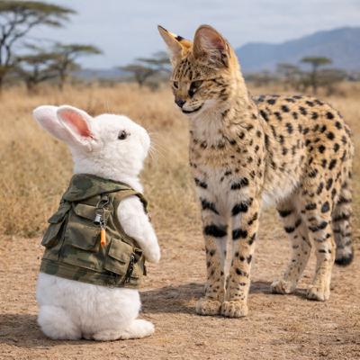 E-PILOT 草原上的長腿雷達—藪貓（Serval）