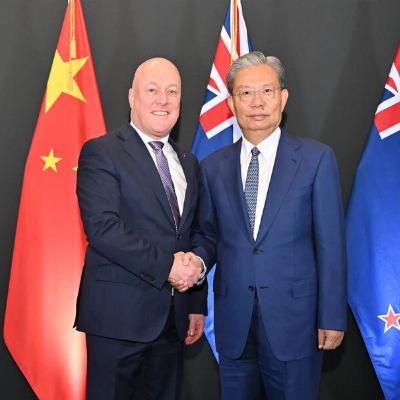 China's top legislator calls for deepening cooperation between China, New Zealand