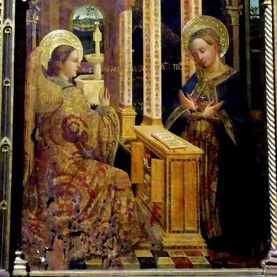 Polittico dell'Annunciazione di Giovanni Mazone presso la chiesa di Santa Maria di Castello. I PARTE