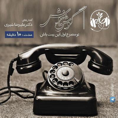 گوش نیوش : تو مصرع اول این بیت باش