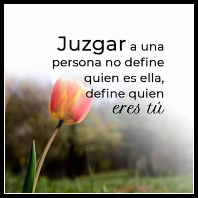 No juzgues a las personas