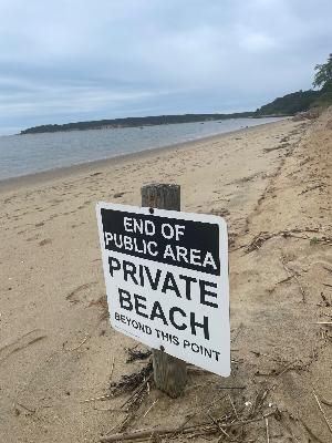 Trespassing on the sand