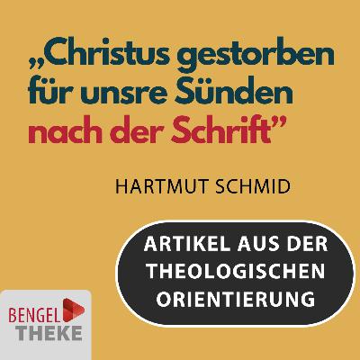 „Christus gestorben für unsre Sünden nach der Schrift" - Sündopfer und Stellvertretung nach dem AT