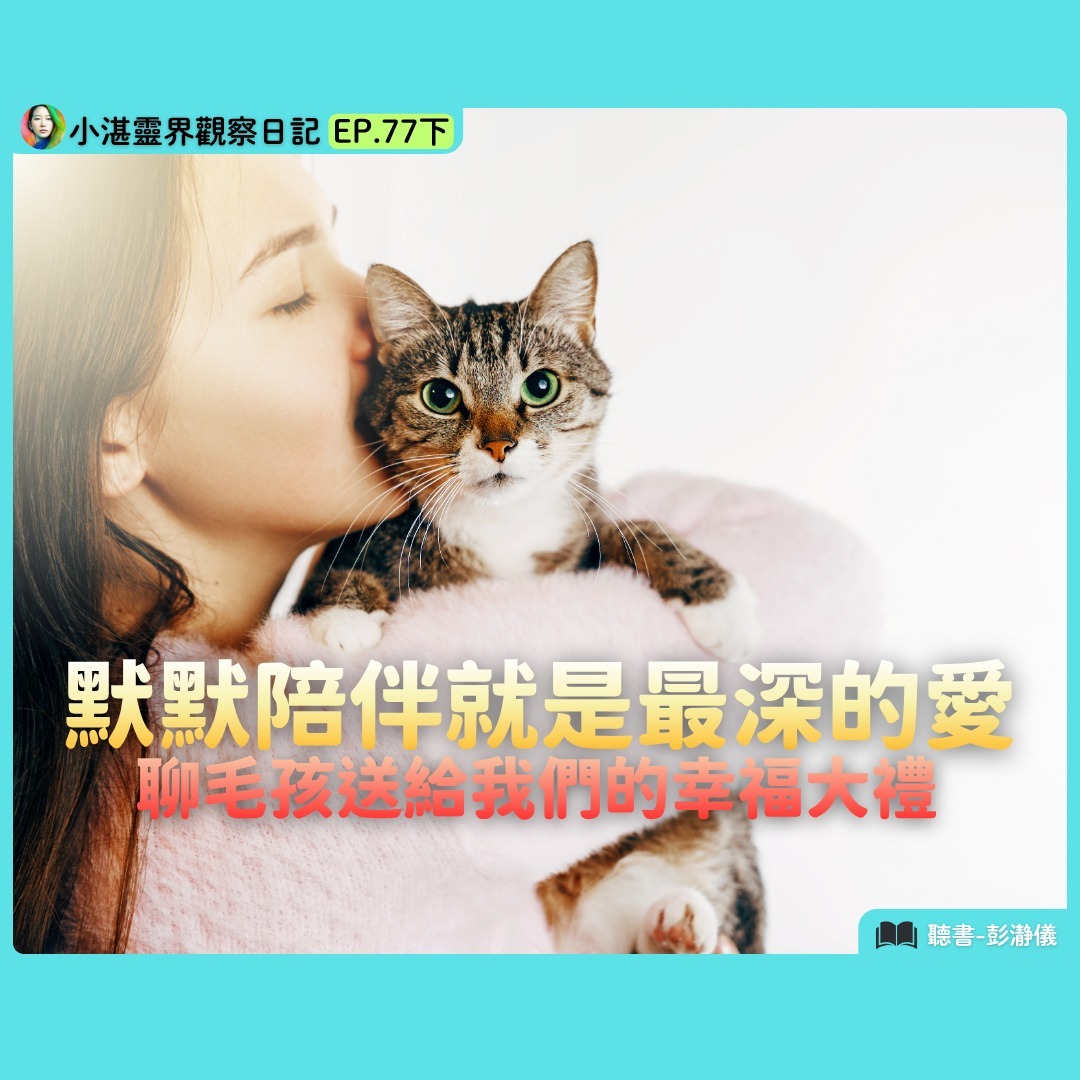 默默陪伴就是最深的愛 聊毛孩送給我們的幸福大禮　靈界觀察者小湛 X 主持人彭瀞儀｜小湛靈界觀察日記 EP77下 episode artwork