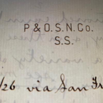 P&O letter head 1926