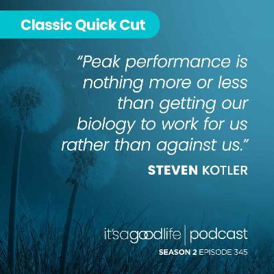 Quick Cut: S2E345 Peak Performance with Steven Kotler