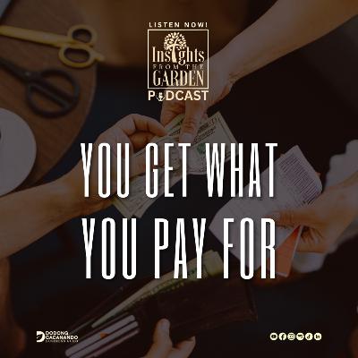 YOU GET WHAT YOU PAY FOR