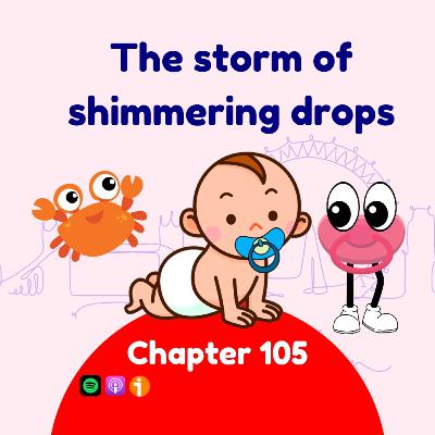 The storm of shimmering drops