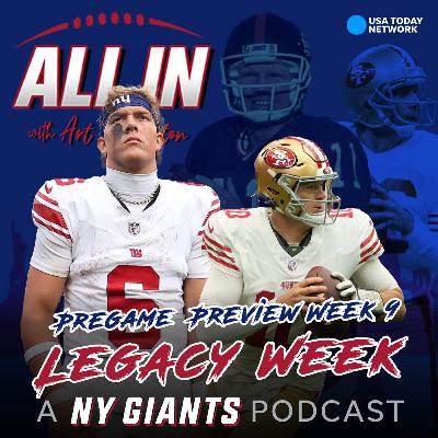 Pregame Preview Week 9: The Giants return home to face the 49ers for Legacy Week Pregame Preview Week 9: The Giants return home to face the 49ers for Legacy Week