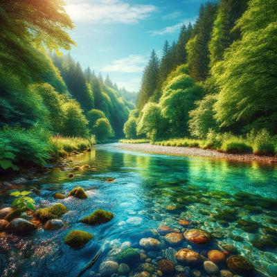 Mélodie Fluviale: La Sérénité de l'Eau qui Coule