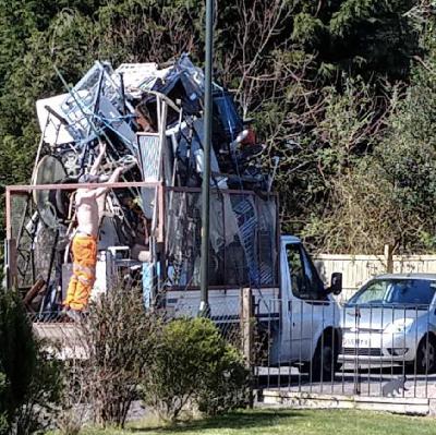Scrap metal man, Bream, Forest of Dean, UK in the summer 2025 – by Paul Stephens-Wood